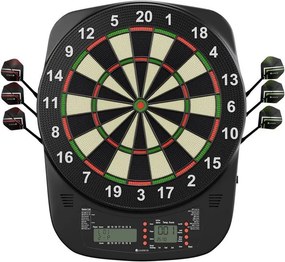 Darts tábla LCD kijelzővel 18 darts nyíllal 8 játékosnak