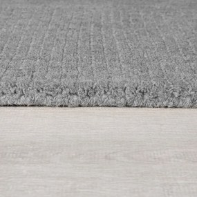 Szürkésbézs kézi szövésű gyapjú szőnyeg 160x230 cm Border – Flair Rugs