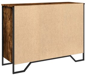 sonoma tölgy színű szerelt fa tálalószekrény 101x35,5x74,5 cm