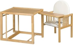 COSING - Gyermek étkezőszék 2 az 1-ben Viktoria bükk/fehér