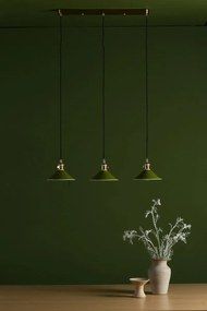 Dar Lighting vintage függeszték hadano sárgaréz olíva darhad3640-07