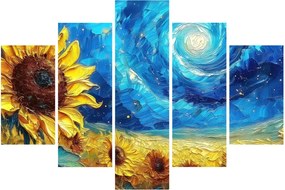 Kép - Festés napraforgó (150x105 cm)