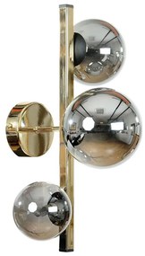 Zuma Line 1215 - Fali lámpatest SERENITY 3xG9/8W/230V arany/füstös fekete