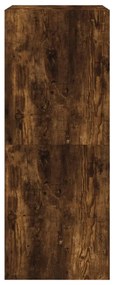 füstös tölgy cipőszekrény 2 kihajtható fiókkal 60x42x108 cm