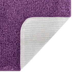 Csúszásmentes fürdőszőnyeg készlet 3 pcs Lila 50 x 50 cm PP