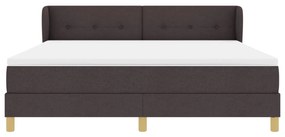 Boxspring Ágy Matraccal Sötétbarna Színben, 180x200 cm Szövet