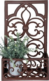 Öntöttvas Virágágyás dekoratív fali akasztó retro virágok gyógynövények