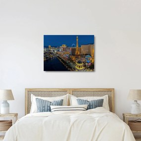 Éjszakai Las Vegas-i kép (üvegen) (70x50 cm)