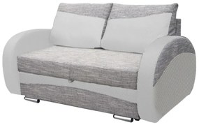 Mara 2-es (ágyazható) kanapé, fehér - szürke