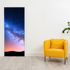 Fotótapéta ajtóra - Éjszakai csillagok (95x205cm)