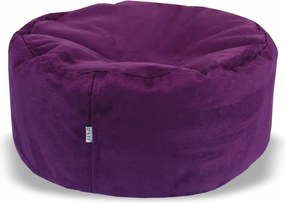 EMI gömb formájú lila velúr babzsákfotel
