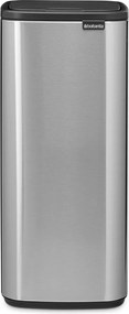 Matt ezüstszínű acél érintésre nyíló szemetes 30 l Bo Touch – Brabantia