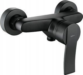 Falra Szerelhető Zuhany Csaptelep Fekete Kuchinox