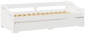 fehér nappali ágy matrac nélkül IRUN 90x200 cm