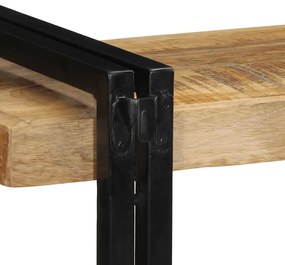fali polc 90x33x45 cm tömör nyersfa Mango