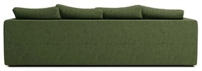 Sötétzöld sarokkanapé (bal oldali) Comfy – Scandic