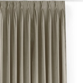 Filumi matt flexibilis velúr függöny nappaliba Sötét Bézs 140x300