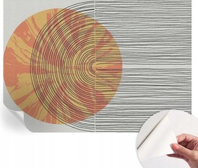 Dekoratív Öntapadós Tapéta Divatos Minták Kör vonalakkal 208x146 cm