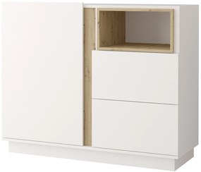 Komód Gabrielle 03 (artisan tölgy  + fehér). Akció -18%. 1071425