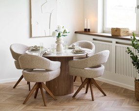Athens és Dover étkezőgarnitúra, asztal és 4 szék - House Nordic