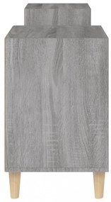 szürke sonoma színű szerelt fa TV-szekrény 160x35x55 cm