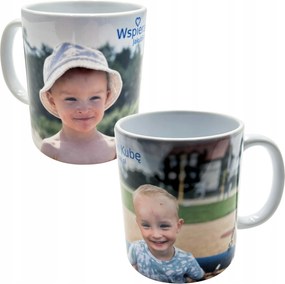 Reklámkütyü JakubSikorski Fehér Bögre Füllel És Nyomtatott Mintával