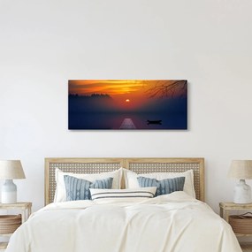 Híd képe naplementekor (120x50 cm)