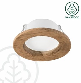 LED mennyezeti lámpa WOODY SPOT LED/5,5W/230V 4000K dió, 10 cm pr.