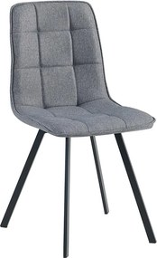 Catini LANDON Étkezőgarnitúra 6x szék + asztal, szürke/sötétszürke