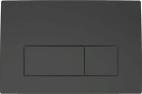 GEBERIT Delta50 nyomólap, WC-tartályhoz, 2 vízmennyiséges, matt fekete