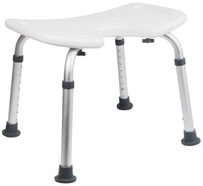 BISK Erga Handicap PRO, téglalap alakú zuhanyszék 485x465x535 mm, fehér, ERG-07640