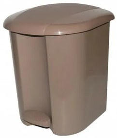 Pedálos szemetes, 17 l, kávé