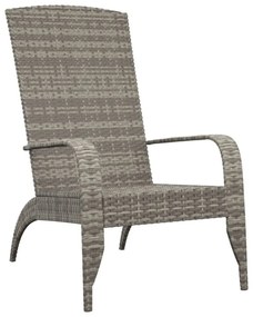 szürke polyrattan kerti adirondack szék
