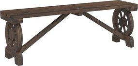 vidaXL tömör fenyőfa kerti pad 115 cm