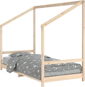 vidaXL tömör fenyőfa gyerekágykeret 90 x 200 cm