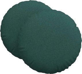 vidaXL Ülőpárnák 2 pcs Sötétzöld Ø60 x 21 cm szövet