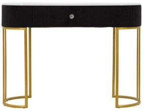 Fekete-aranyszínű konzolasztal 43x100 cm Montpellier – Mauro Ferretti