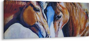 Kép - szerelmes lovak (120x50 cm)