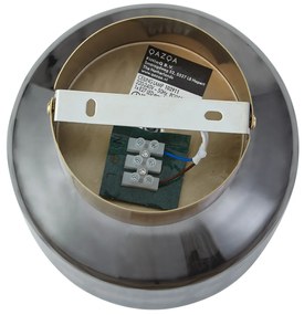 Modern mennyezeti lámpa sárgaréz füstüveggel - Stiklo