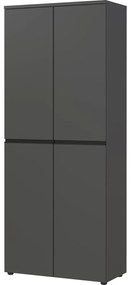 Antracitszürke ruhásszekrény 81x197 cm Bedano – Germania