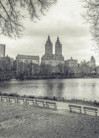 Poszter 50x70cm Alsó-Manhattan panoráma a Central Parkból 3, Assaf Frank