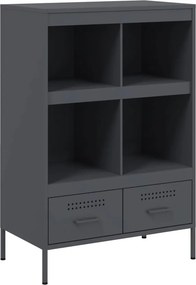 vidaXL antracitszürke acél magasszekrény 68 x 39 x 101,5 cm