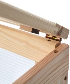 Fa melegágy 22-31,5 x 128 x 67 cm