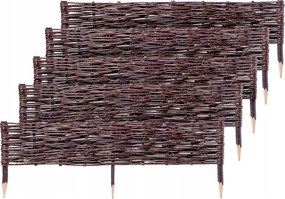 Kerti Rózsafa 100x20cm Fonott Kerítés 5db