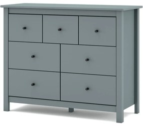 Szürkészöld borovi fenyő komód 110x80x40 cm Misti – Marckeric