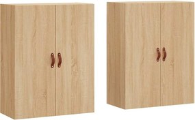 vidaXL 2 db sonoma tölgy fali szekrény 69,5 x 34 x 90 cm
