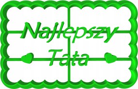 Forma Lyukasztó Mézeskalåcs kivågó Apåk Napja A legjobb apa felirat