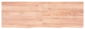 világosbarna kezelt tömör tölgyfa fali polc 180 x 60 x (2-4) cm