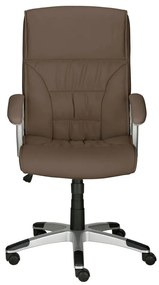 Barna bőrutánzat irodai szék Flori – Støraa