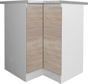 Alsó sarokszekrény, tölgy sonoma, LINE